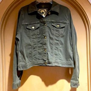 Michael Kors Safari Green Denim Jacket